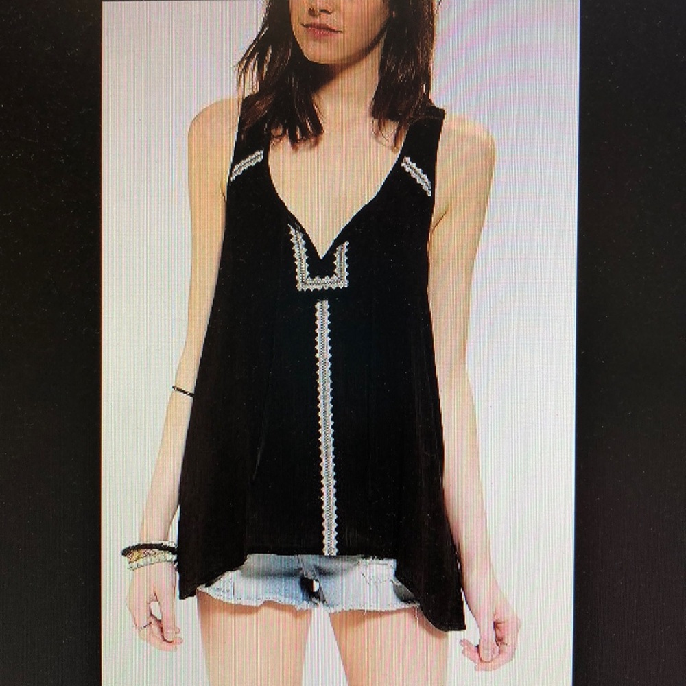 Embroidered Racerback Tank Top